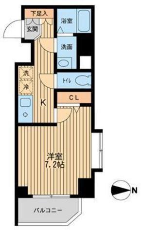 ドゥーエ東陽町(1K/3階)の間取り写真