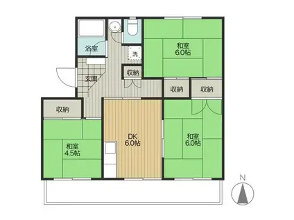 コーポ大塚(3DK/4階)の間取り写真