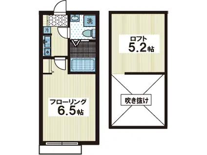 ーMA PIESーマ・ピエス登戸(1K/1階)の間取り写真