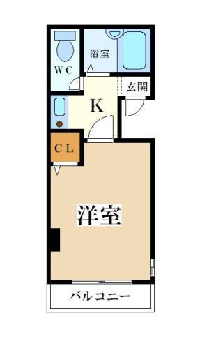 プルス御幣島(1K/1階)の間取り写真