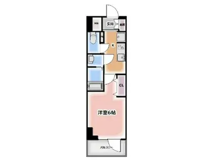 LIME RESIDENCE MINAMI GYOTOKU(1K/1階)の間取り写真