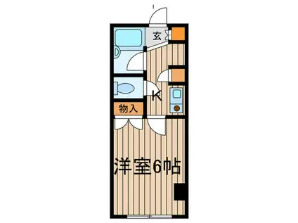 アビタシオン赤羽南(1K/2階)の間取り写真