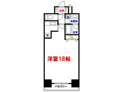 フローレンスAKISHIMA(ワンルーム/10階)の間取り写真