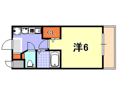 エステムコート神戸三宮山手センティール(1K/3階)の間取り写真
