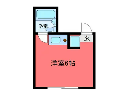 ビスタ八戸ノ里(ワンルーム/1階)の間取り写真