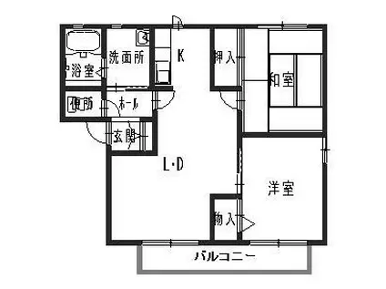 キャトルメゾン(2LDK/2階)の間取り写真