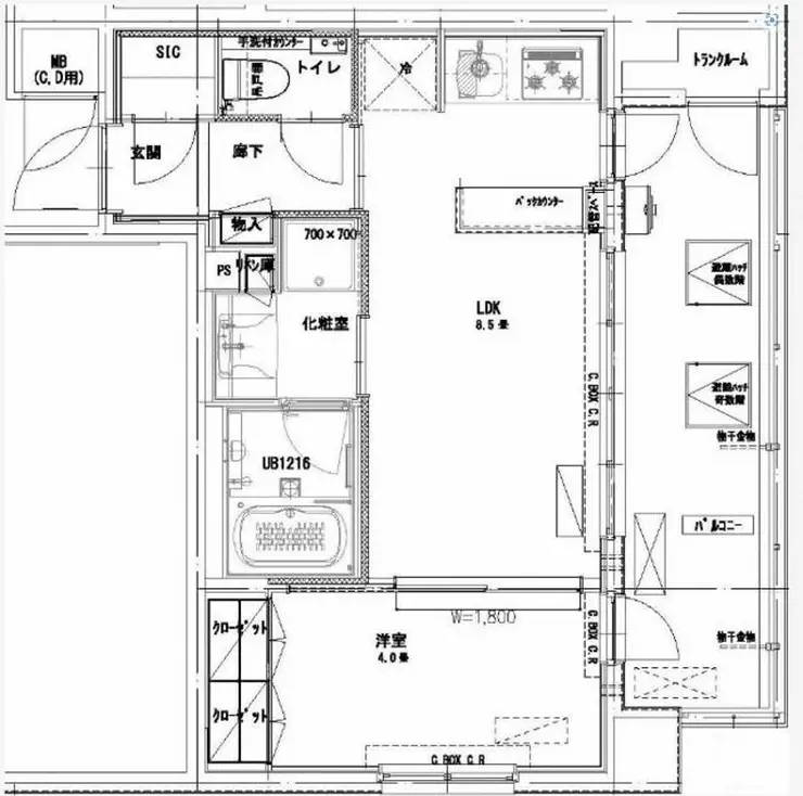 クラッシーコート北大塚 5階階 間取り