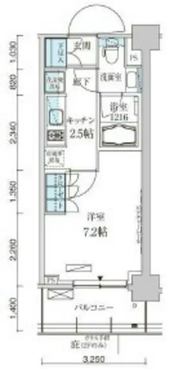 パークアクシス菊川ステーションゲート 6階階 間取り