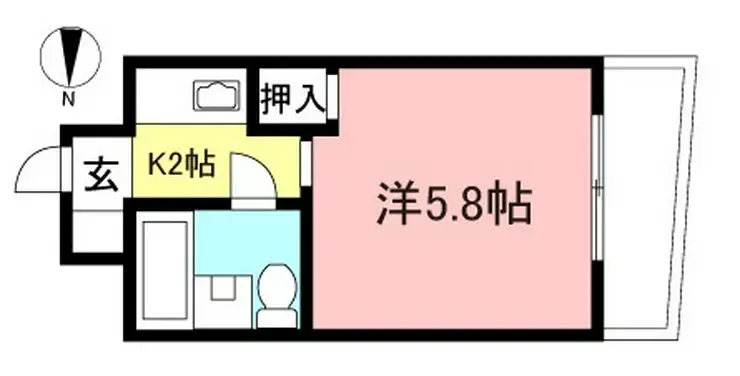レジデンス多摩川 2階階 間取り