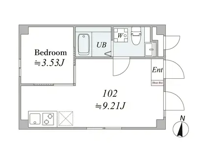 ARPEGE GRANDE(1LDK/2階)の間取り写真