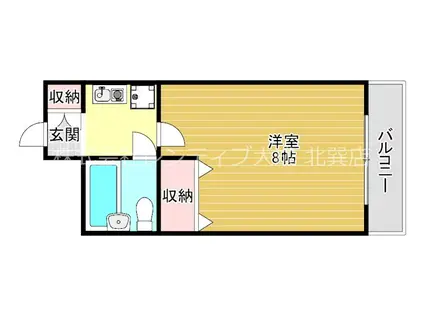 ライオンズマンション今里第2(1K/9階)の間取り写真