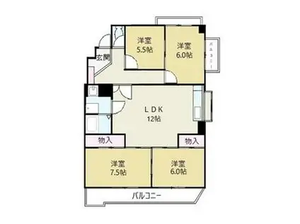 エトワール藤(4LDK/2階)の間取り写真
