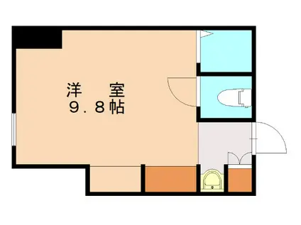 コンプレート古船場(ワンルーム/2階)の間取り写真