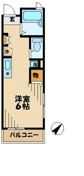 ヒルズK 2階階 間取り