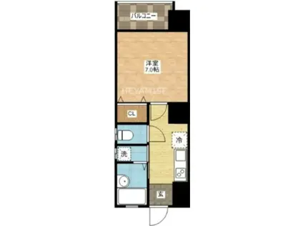 39.T.MOTOFUNA(1K/6階)の間取り写真