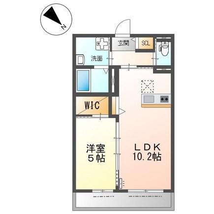 SUITE TERRACE RELIER スウィートテラス ルリエ(1LDK/1階)の間取り写真