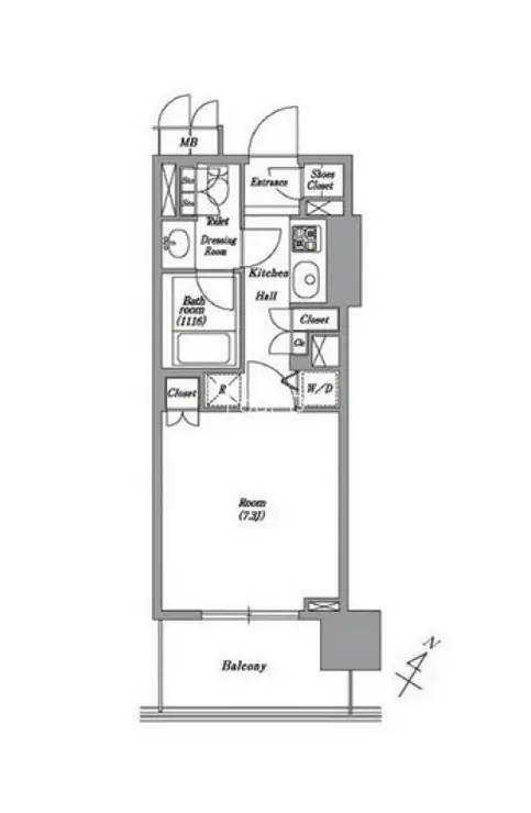 レキシントン・スクエア白金高輪 2階階 間取り