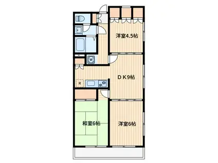 リーゼンハウス(3DK/1階)の間取り写真