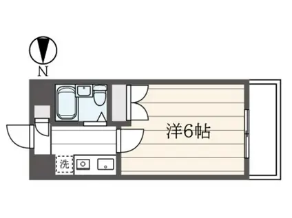 エヴェナール横浜根岸(1K/6階)の間取り写真