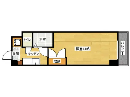 WING STK(1K/4階)の間取り写真