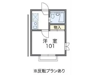 レオパレスデルニエ(1K/2階)の間取り写真