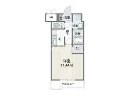 アルティザ博多駅南(1K/10階)の間取り写真