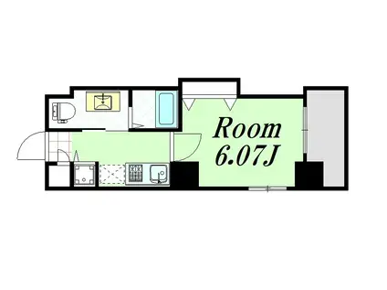 ラ・フォルム梅田ノース(1K/5階)の間取り写真