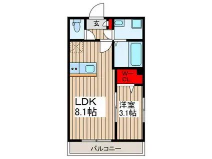 BESTSTAGE草加アネックス(1LDK/2階)の間取り写真
