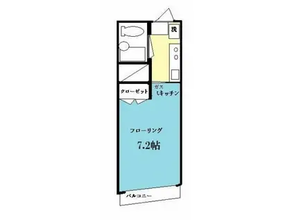 セントラルマンション武蔵小杉(1K/3階)の間取り写真