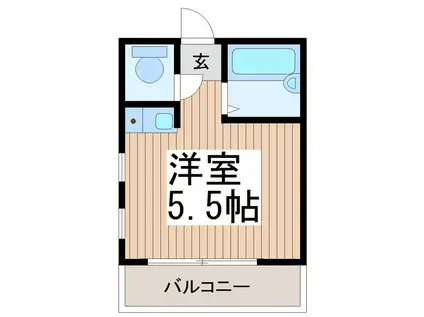 ファインビレッジ朝志ヶ丘(ワンルーム/3階)の間取り写真