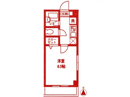 LAVERS DAISHI(1K/1階)の間取り写真