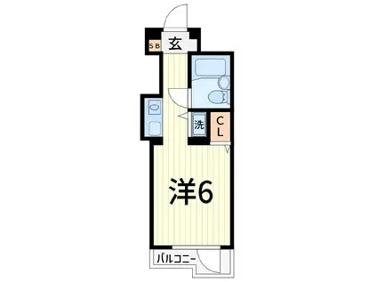 TOP金町(ワンルーム/3階)の間取り写真