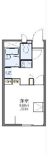 レオパレスMRE(1K/1階)の間取り写真