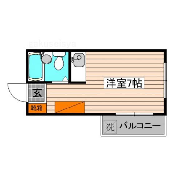 第8長束ビル(ワンルーム/3階)の間取り写真