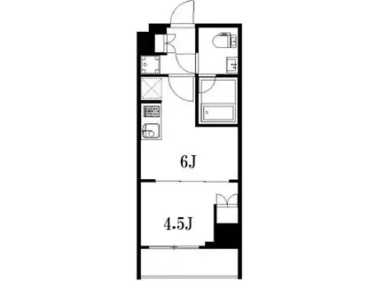 ハーモニーレジデンス095(1DK/9階)の間取り写真