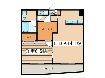 ＪＲ横浜線 相原駅 徒歩11分 3階建 築16年(1LDK/2階)の間取り写真