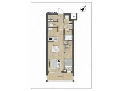 プレディアコート大森山王(1LDK/6階)の間取り写真