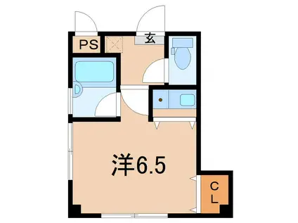 メモリーマンション(ワンルーム/3階)の間取り写真