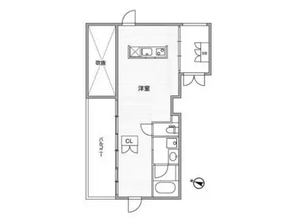 GRANDUO代々木2 グランデュオ代々木2(ワンルーム/3階)の間取り写真