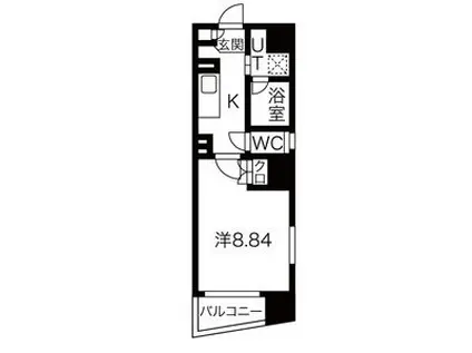 アールズタワー東山公園(1K/6階)の間取り写真