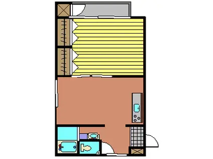 ビューティーマンション井上(1DK/2階)の間取り写真