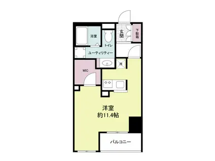 オーキッドレジデンス神戸三宮(ワンルーム/8階)の間取り写真