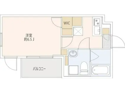 グランデュオ上野毛5(1LDK/4階)の間取り写真