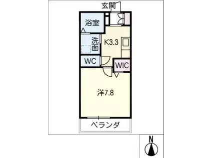 メゾン・リュミエール(1K/4階)の間取り写真
