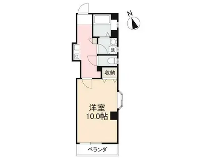 フラワーハイツ(1K/2階)の間取り写真