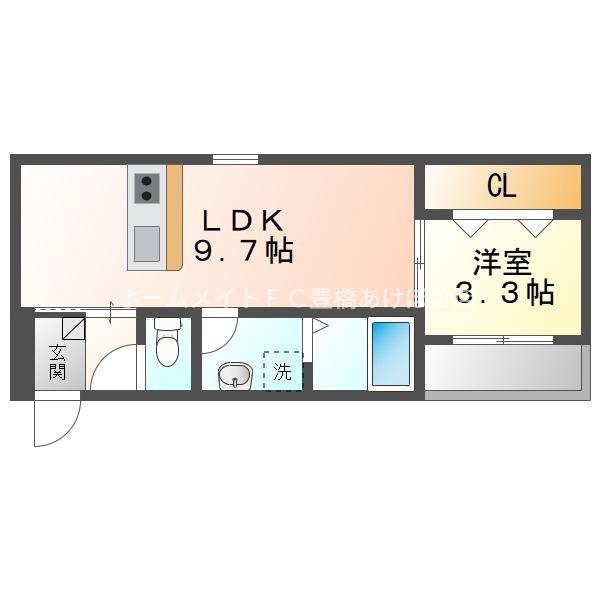 LE COCON豊橋II(1LDK/1階)の間取り写真