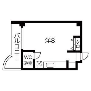 スリーアイランドビル藤ヶ丘(ワンルーム/4階)の間取り写真