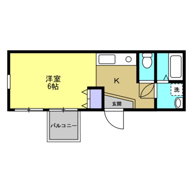 パラッツォみなとみらい(ワンルーム/2階)の間取り写真
