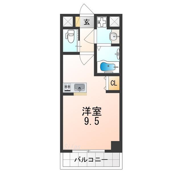KSロイヤル天王寺北(ワンルーム/7階)の間取り写真
