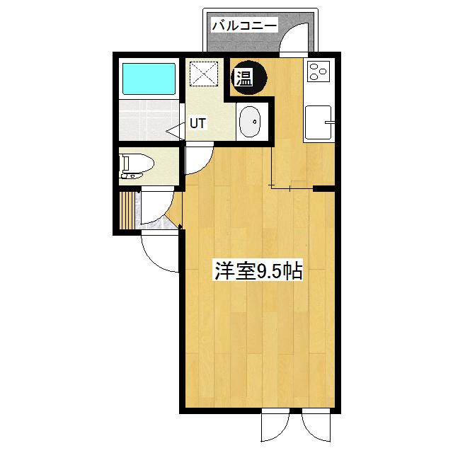 LA-FLORA I(1K/1階)の間取り写真